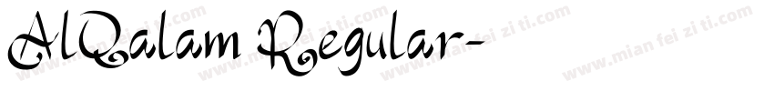 AlQalam Regular字体转换
